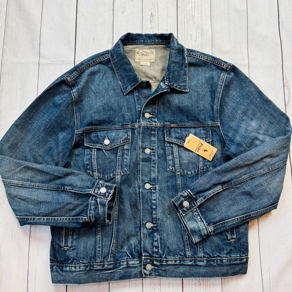Ralph Lauren Mens Denim Jacket Size XL - Picture 4 of 9